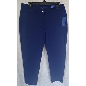 APT. 9 WOMENS ANKLE MIDRISE PANTS SIZE 10 EXTREME NAVY NWT